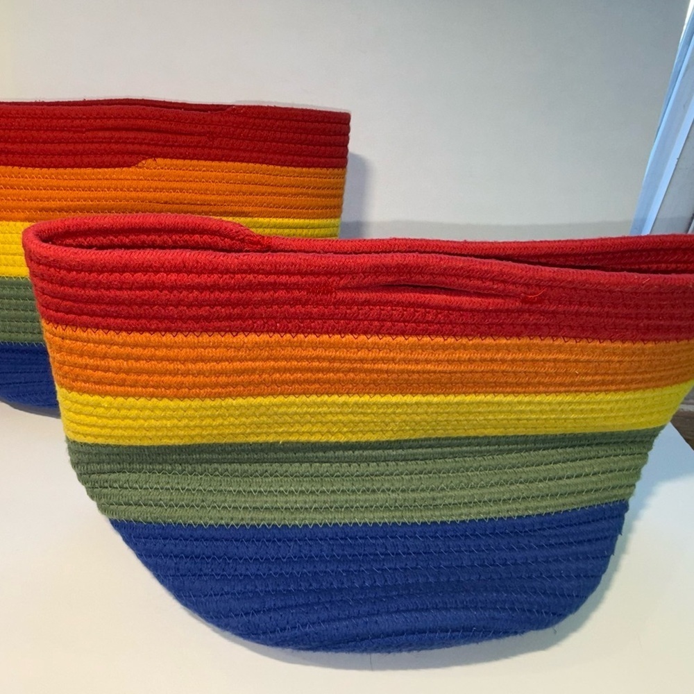 🏳️‍🌈Rainbow Rope Baskets/Handbags Set - Picture 5 of 5
